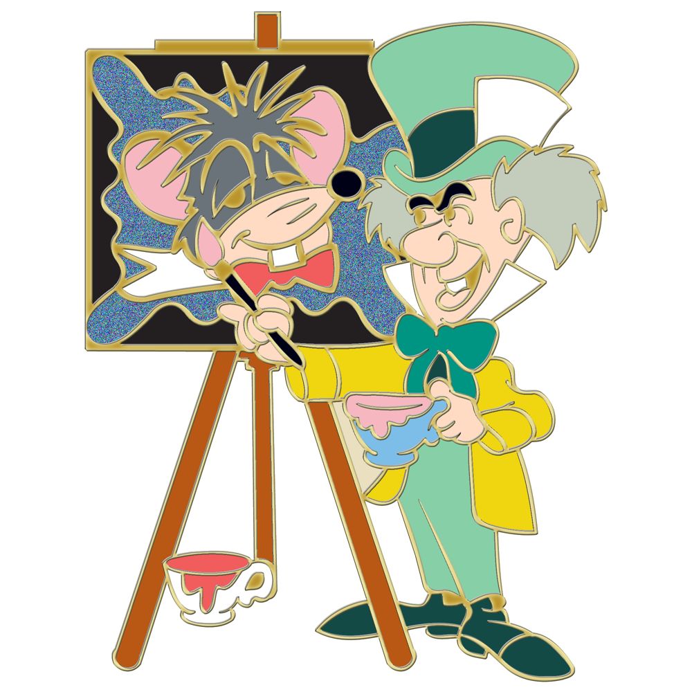 Art Studio Dormouse and Mad Hatter Pin