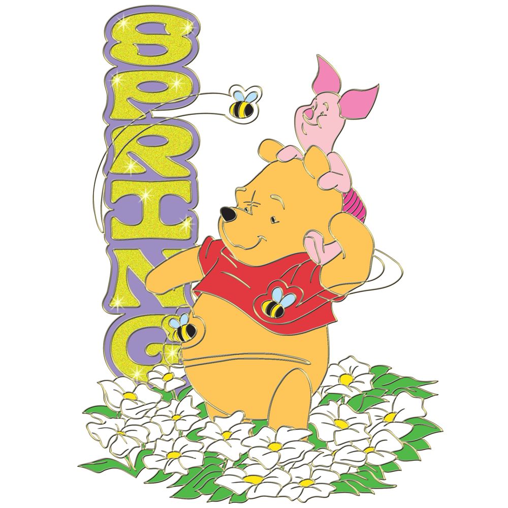 Spring Sparkle Winnie the Pooh Pin