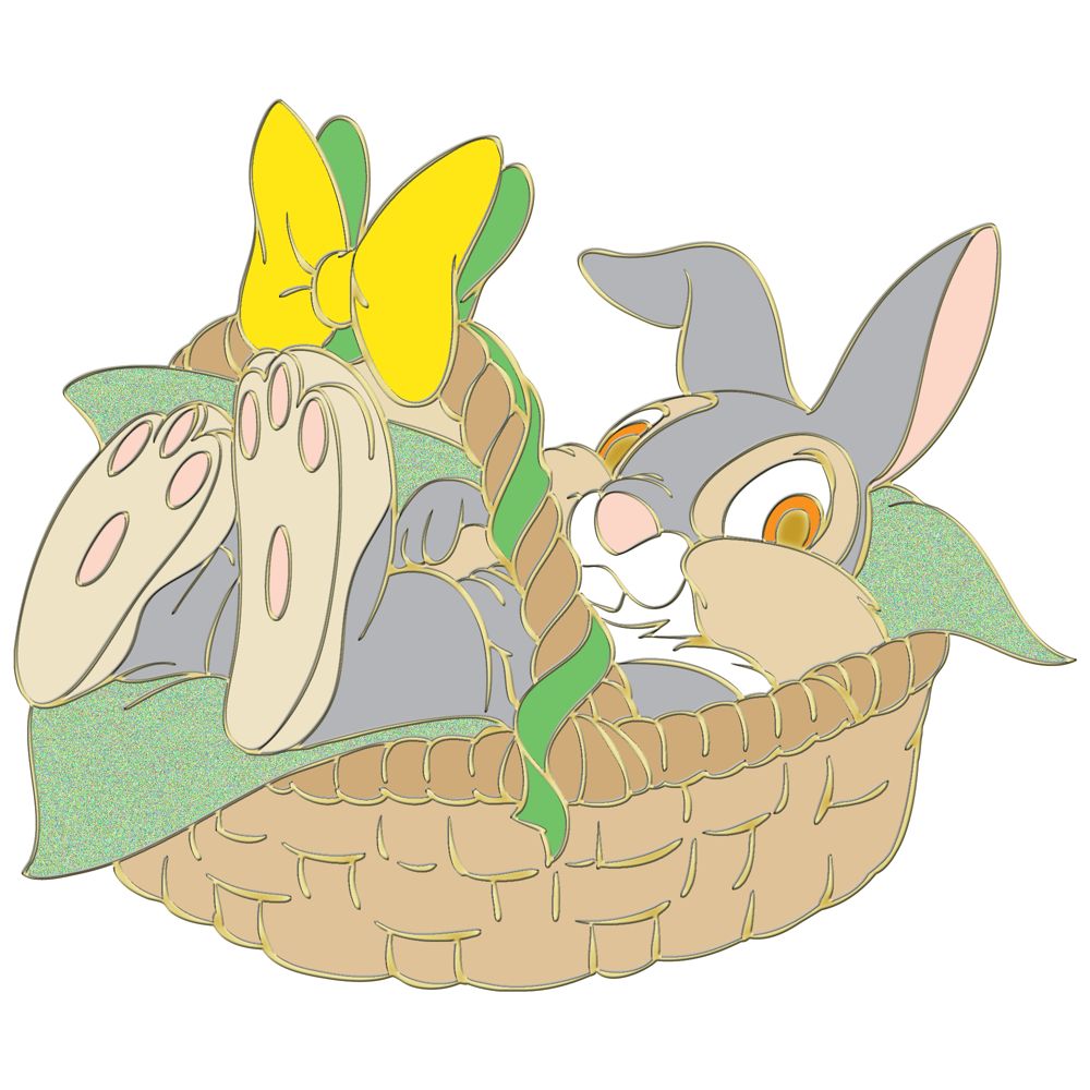 Easter Basket Thumper Pin