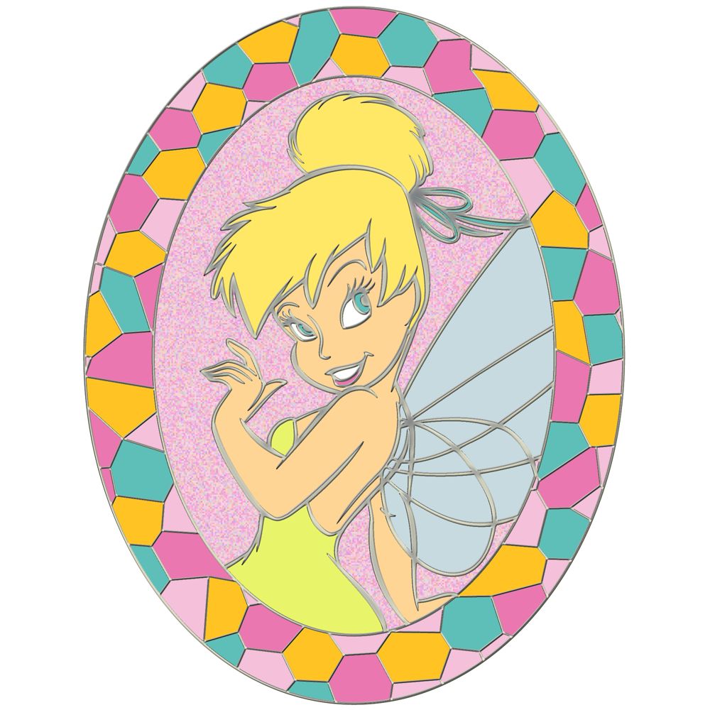 Mosaic Frame Tinker Bell Pin