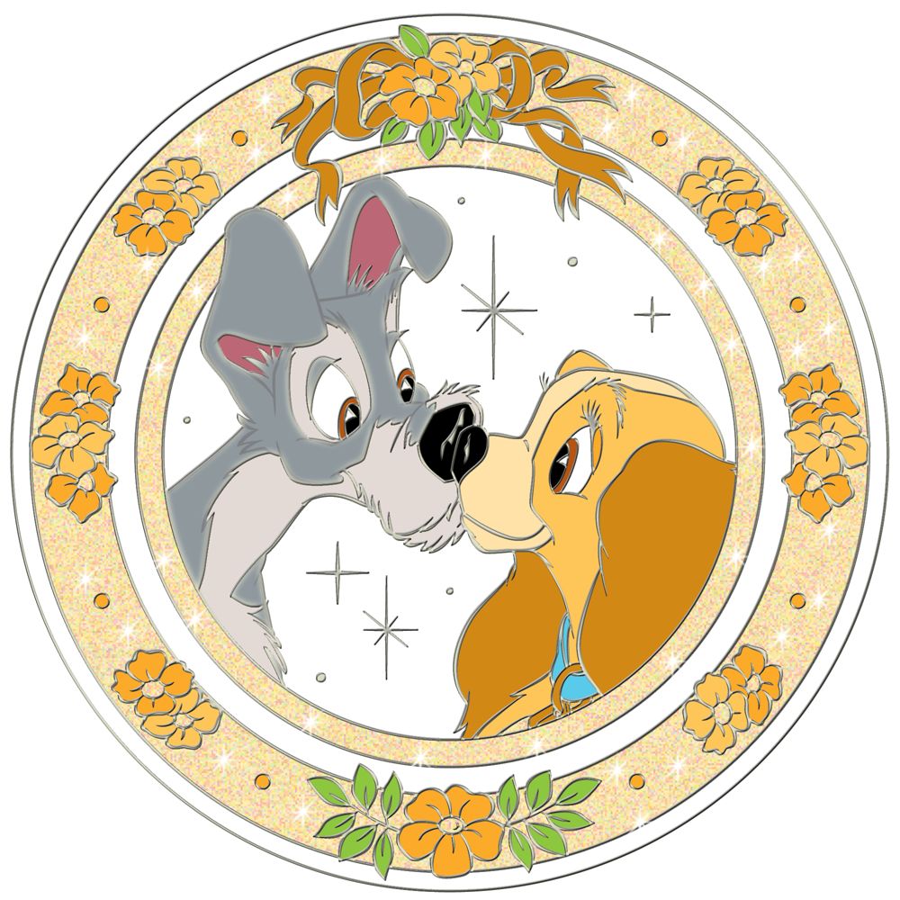 Disney Kiss Lady and the Tramp Pin