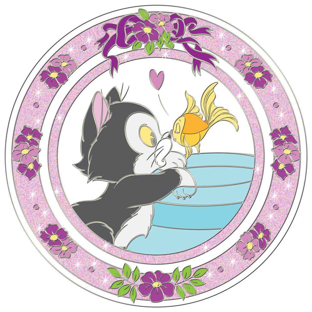 Disney Kiss Figaro and Cleo Pin