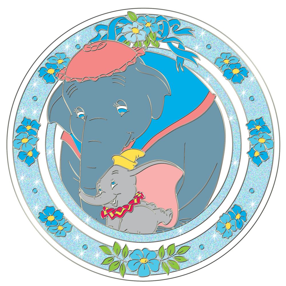 Disney Kiss Mrs. Jumbo and Dumbo Pin