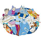 Jumbo 60th Anniversary Cinderella Pin