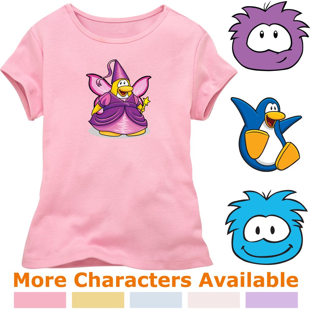 Create-Your-Own Club Penguin Fitted Tee for Girls