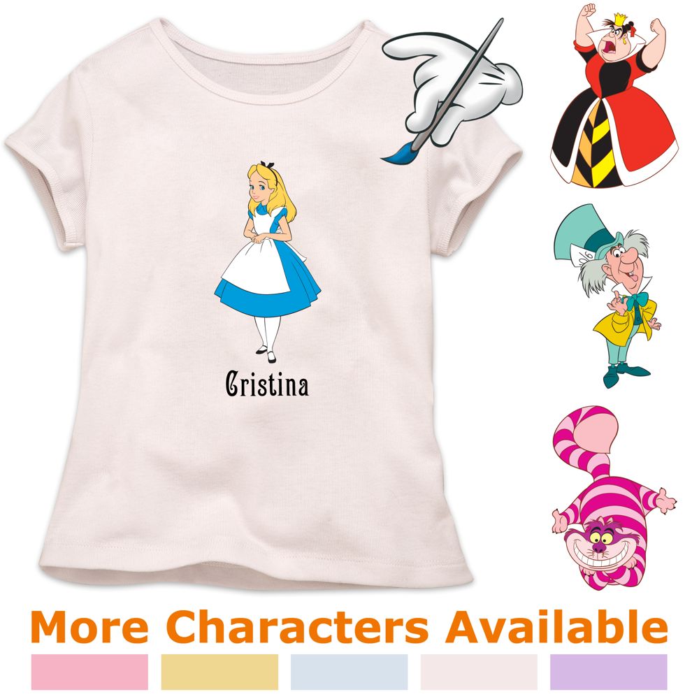 Disney Create Your Own Alice Fitted Tee for Girls