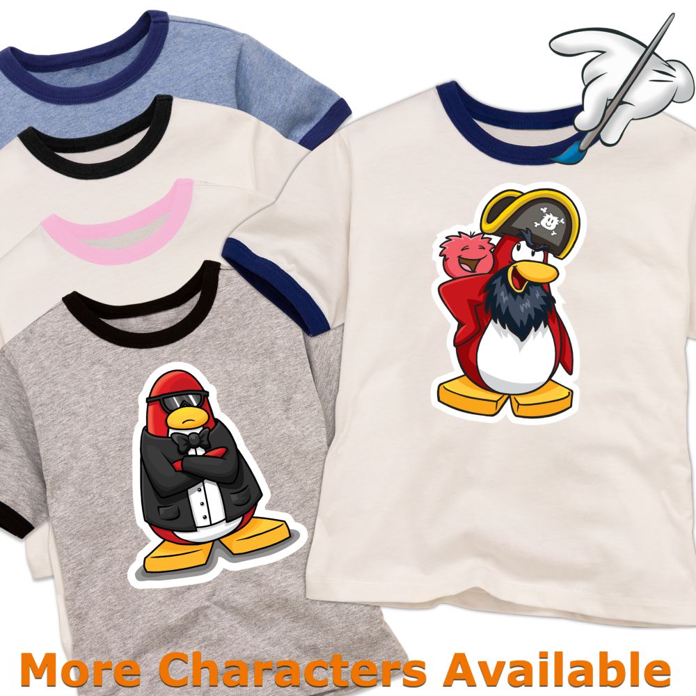 Create - Your - Own Club Penguin Ringer Tee for Kids