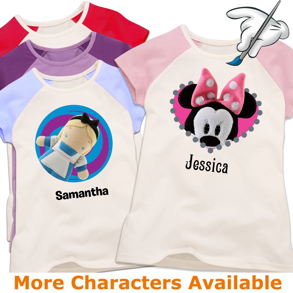 Create-Your-Own Pook-a-Looz Raglan Tee for Girls
