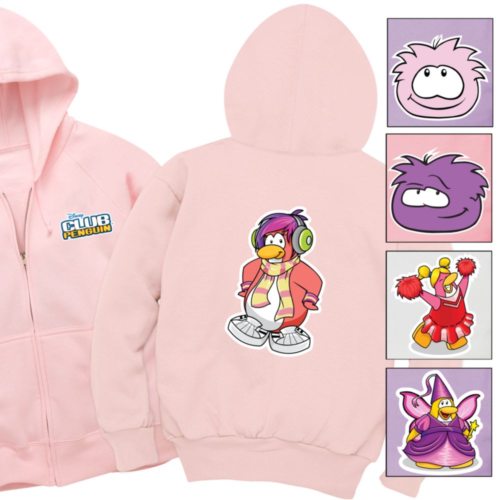 Create-Your-Own Zip-Front Hoodie Club Penguin Sweatshirt for Kids