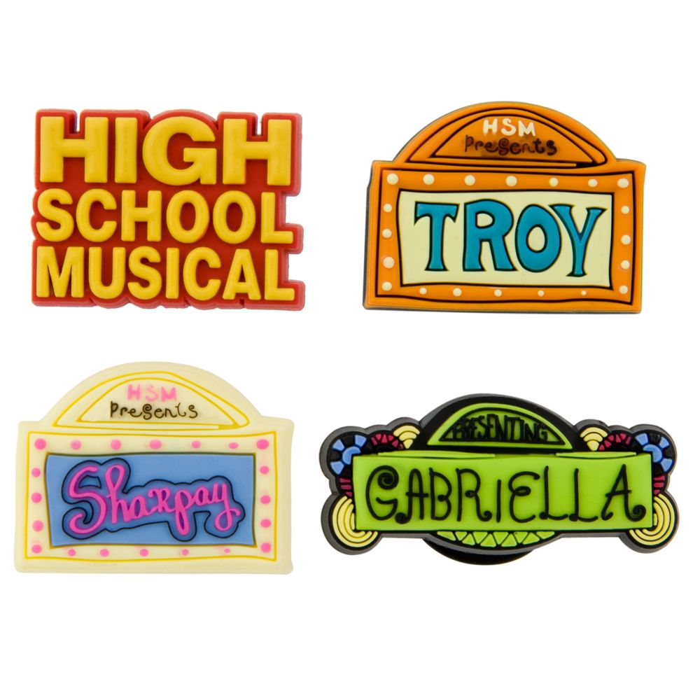 4-Pc. High School Musical Jibbitz Charm Set