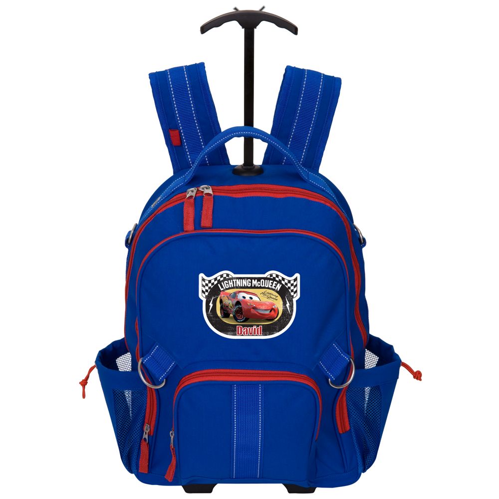 Personalized Cars Rolling Backpack