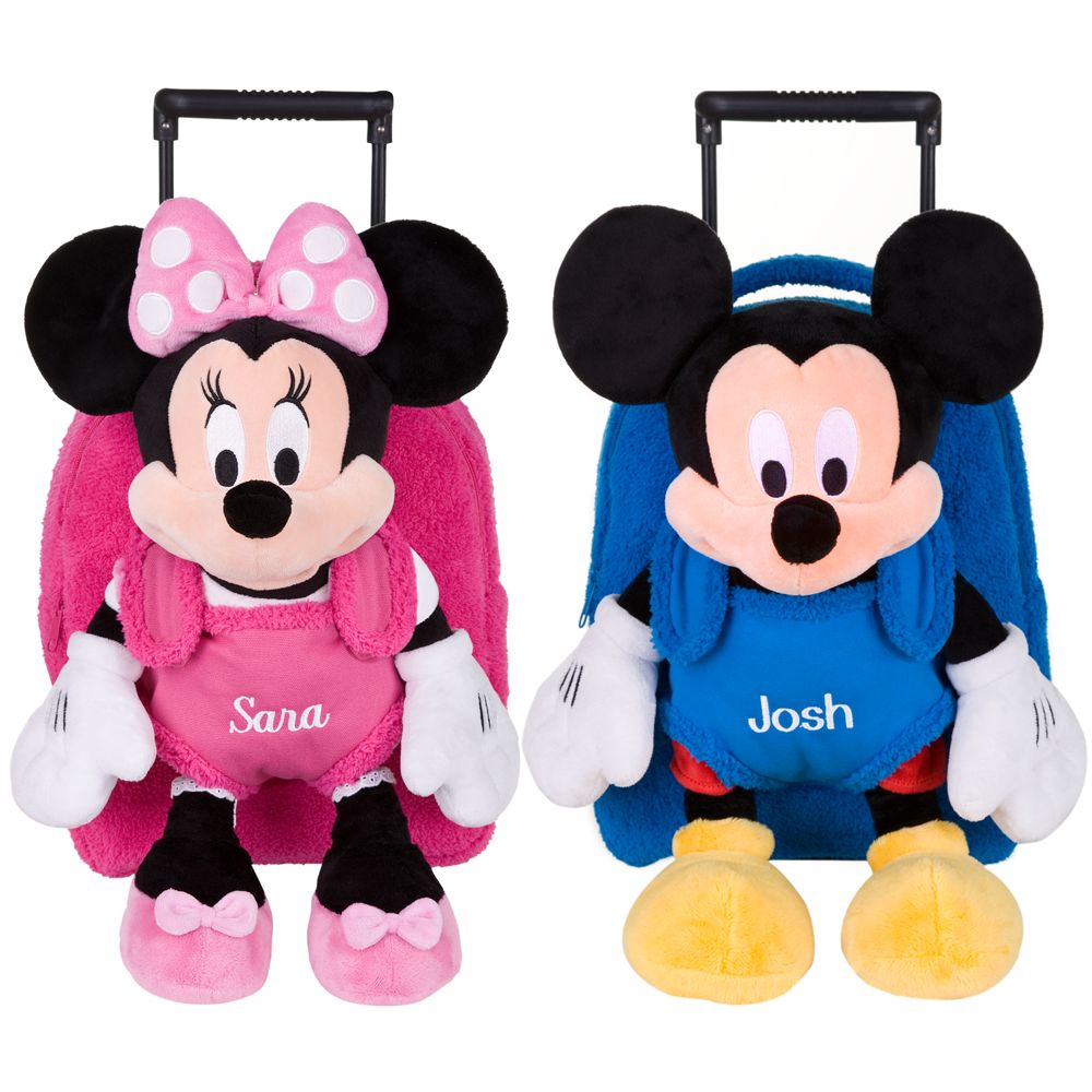 Personalized Rolling Plush Buddy Backpack
