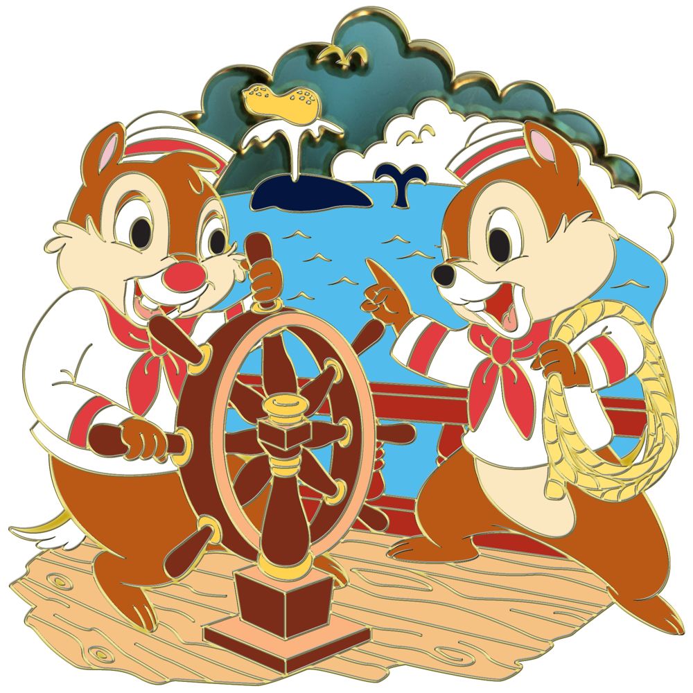 Nautical Chip an' Dale Pin