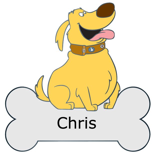 Personalized Nametag Dug Pin