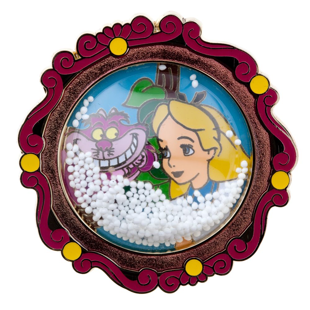 Snowglobe Alice in Wonderland Pin