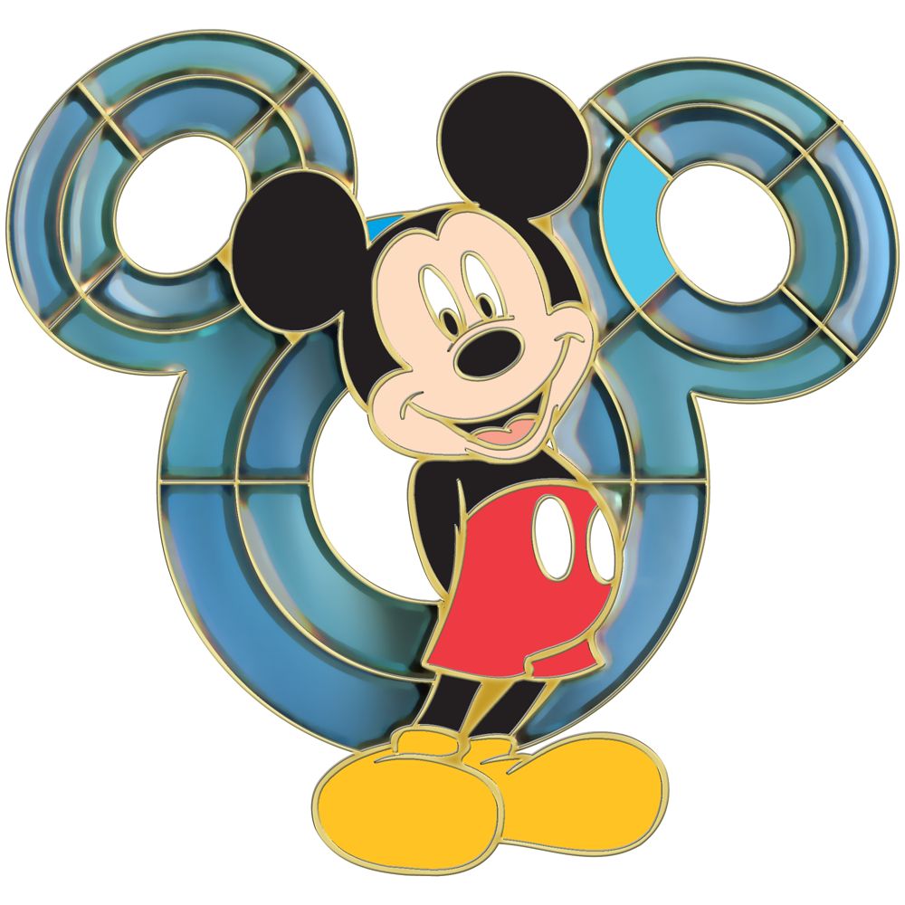Stained Glass Icon Series Mickey Mouse Pin