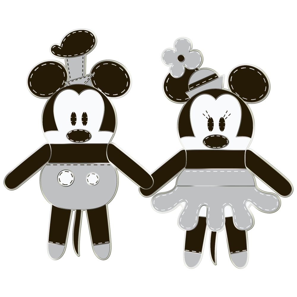 Pook-a-Looz Series Minnie Mouse and Steamboat Willie Pin