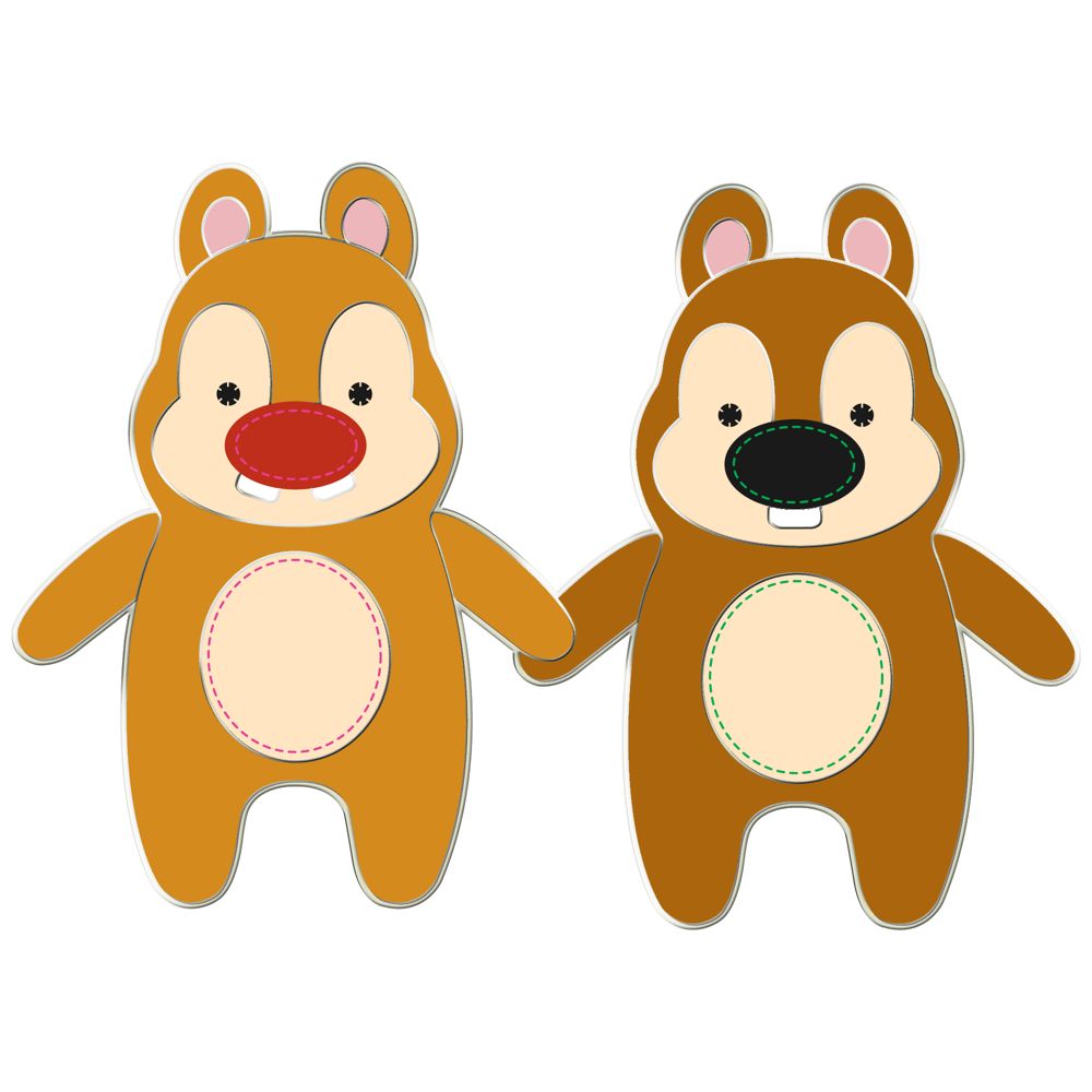 Pook-a-Looz Series Chip an' Dale Pin