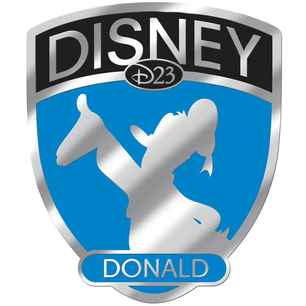 D23 Membership Exclusive Fab 5 Shield Series Donald Duck Pin