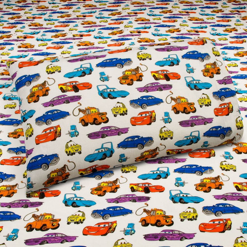 Flannel Cars Sheet Set