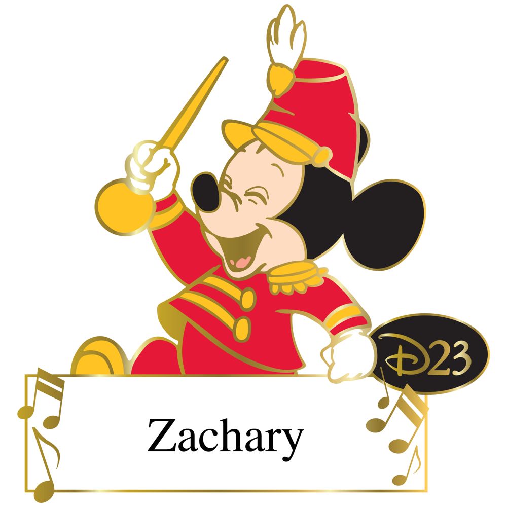 Personalized D23 Membership Exclusive Bandleader Mickey Mouse Pin