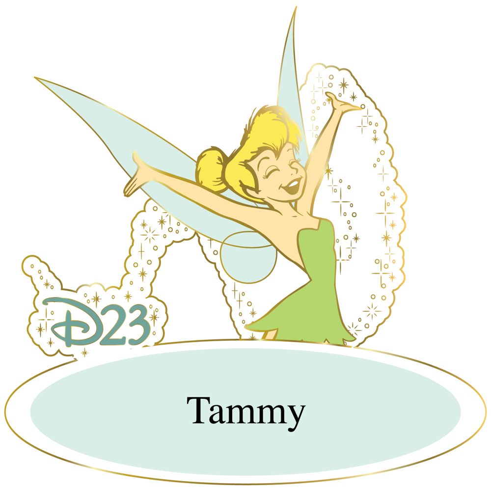 Personalized D23 Membership Exclusive Tinker Bell Pin