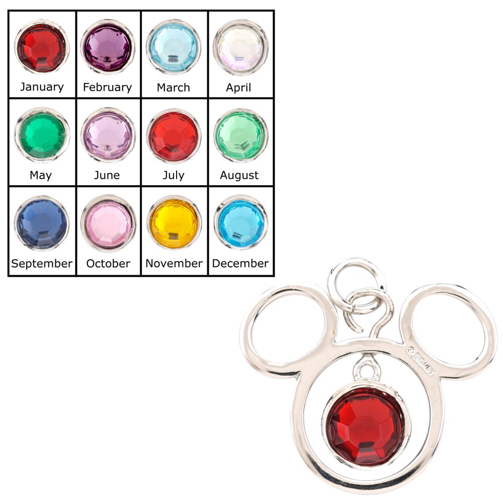 Mickey Birthstone Pendant