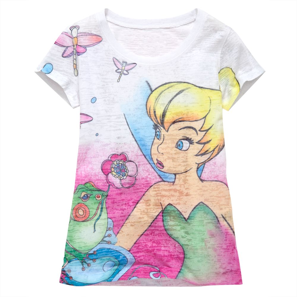 Burnout Tinker Bell Tee for Girls