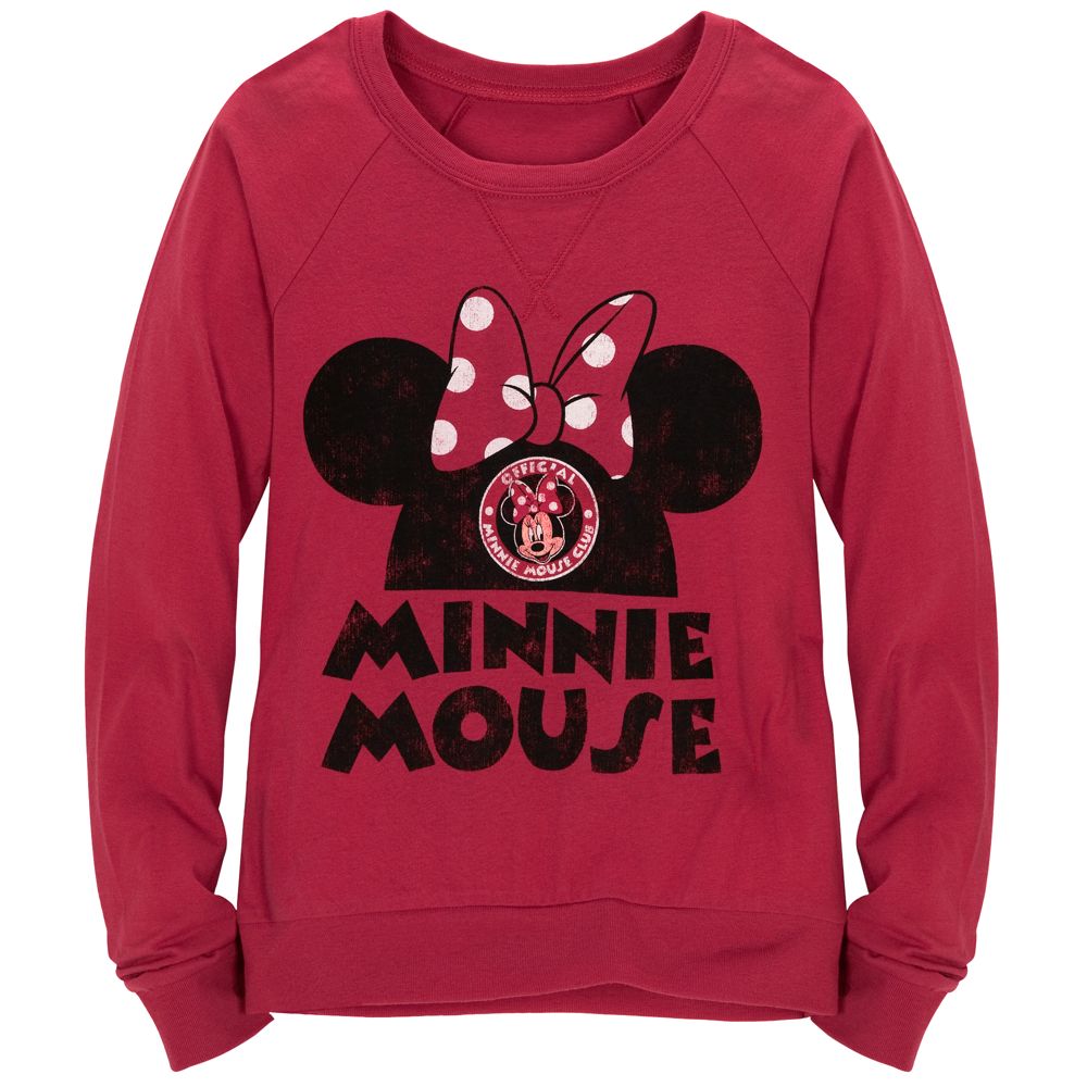 Raglan Long Sleeve Minnie Mouse Tee for Girls