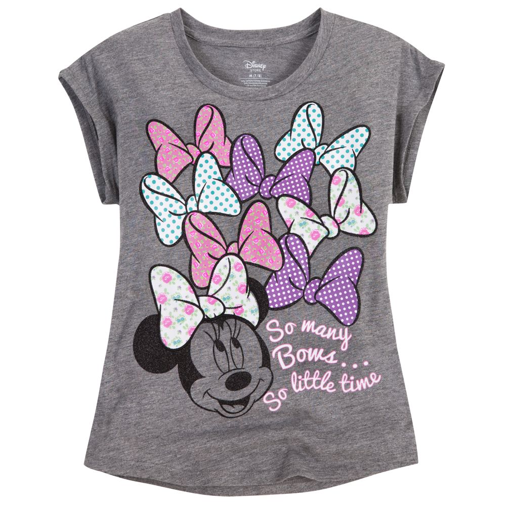 So Many Bows, So Little Time Minnie Mouse Tee for Girls