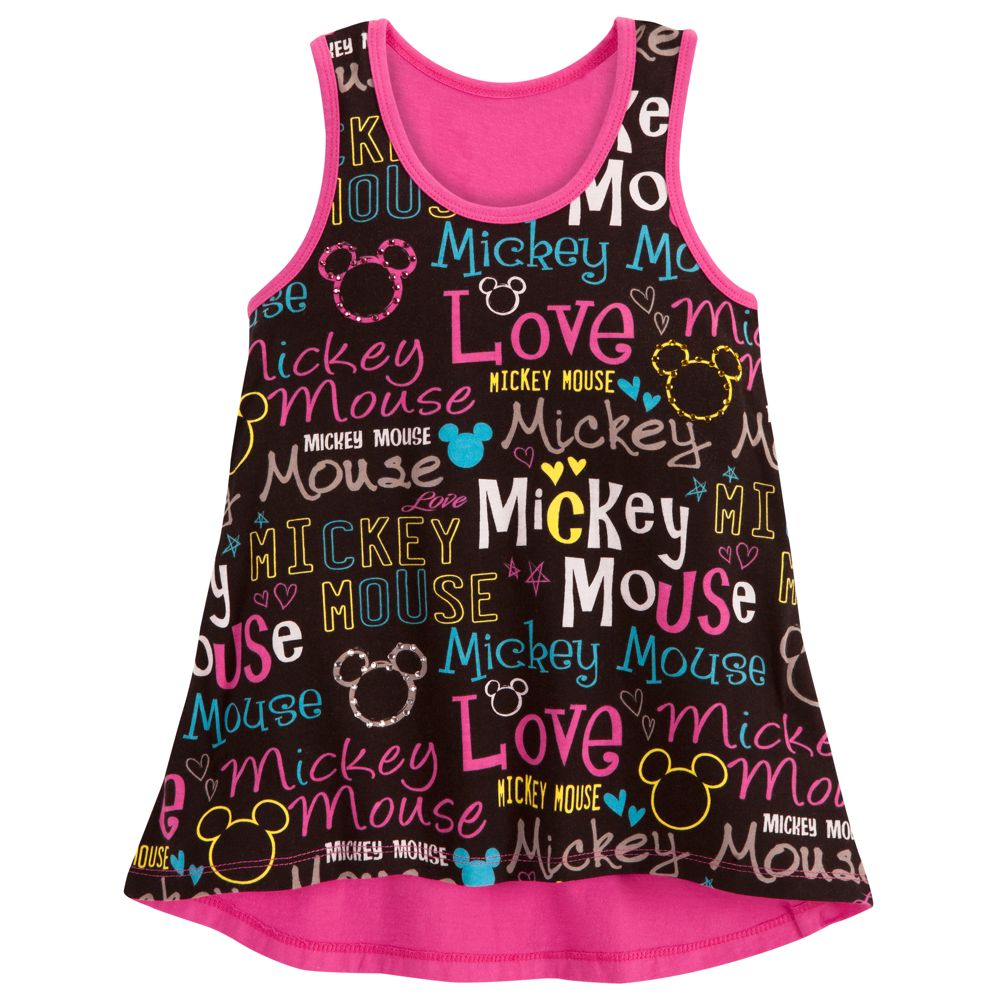 Neon Pop Mickey Mouse Tank Top for Girls