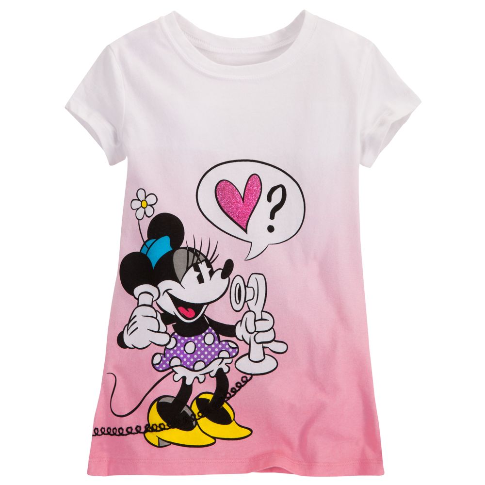 Dipped Dye Minnie and Mickey Mouse Tee for Girls