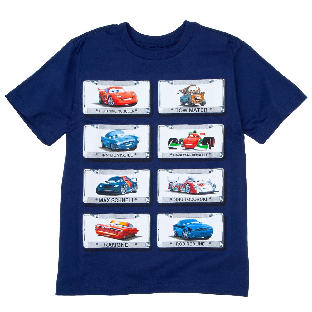 License Plate Cars 2 Tee for Boys -- Made With Organic Cotton
