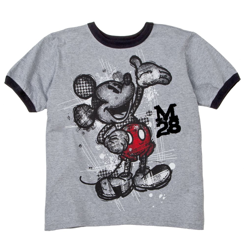 Ringer Mickey Mouse Tee for Boys -- Made With Organic Cotton