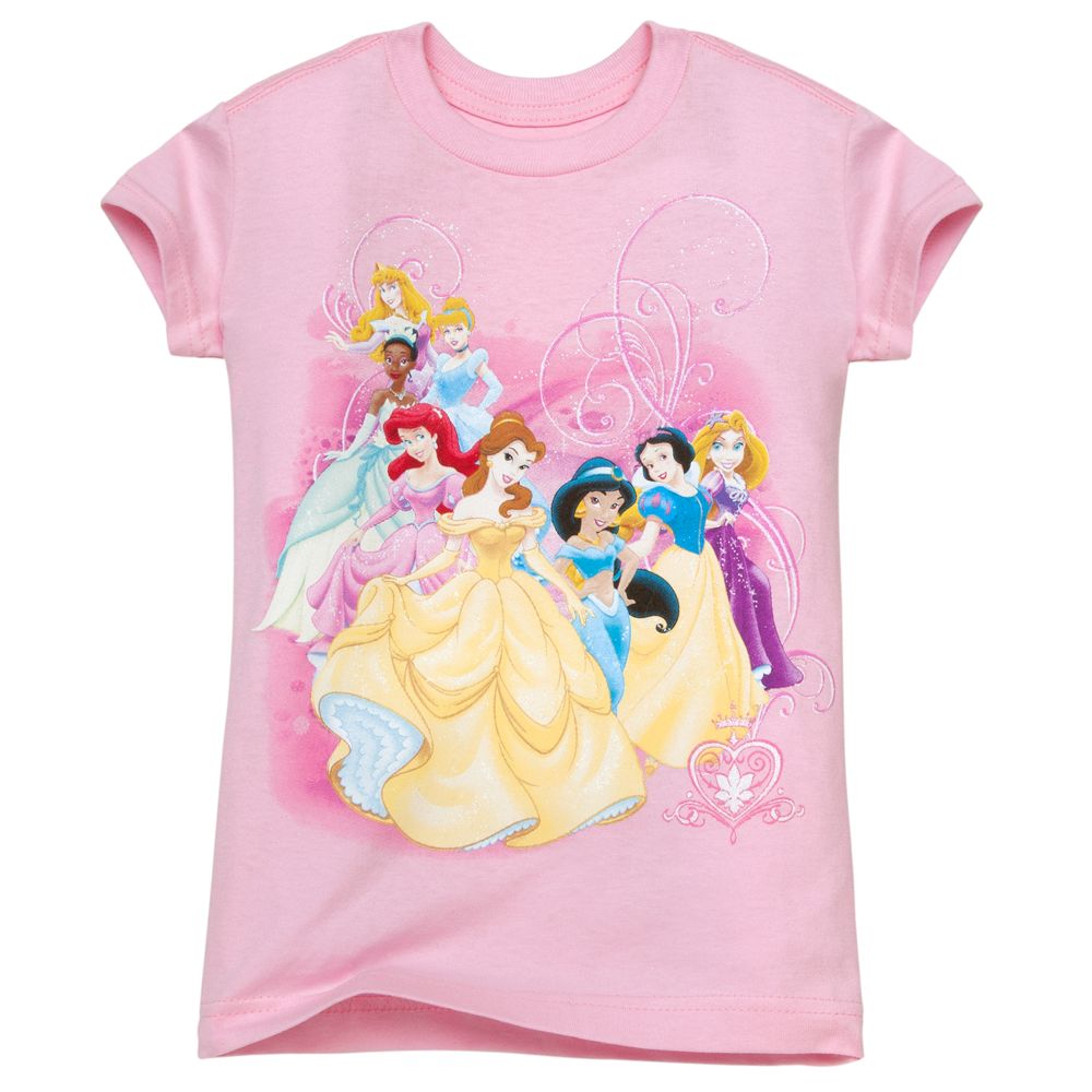 Glitter Disney Princess Tee for Girls