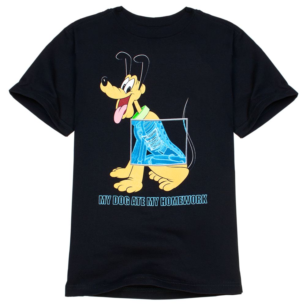 My Dog Ate My Homework Pluto Tee for Boys