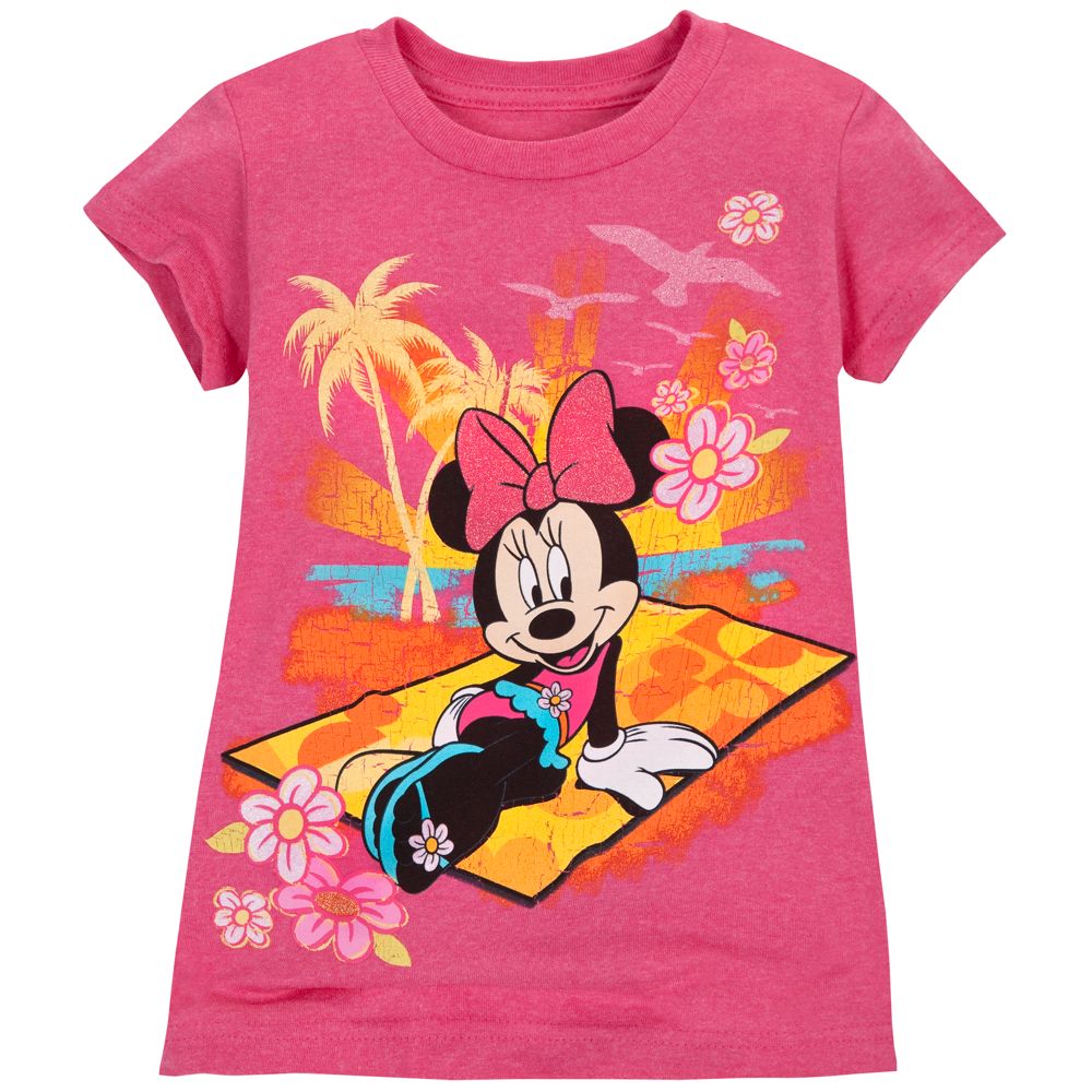 Summer Brights Minnie Mouse Tee for Girls