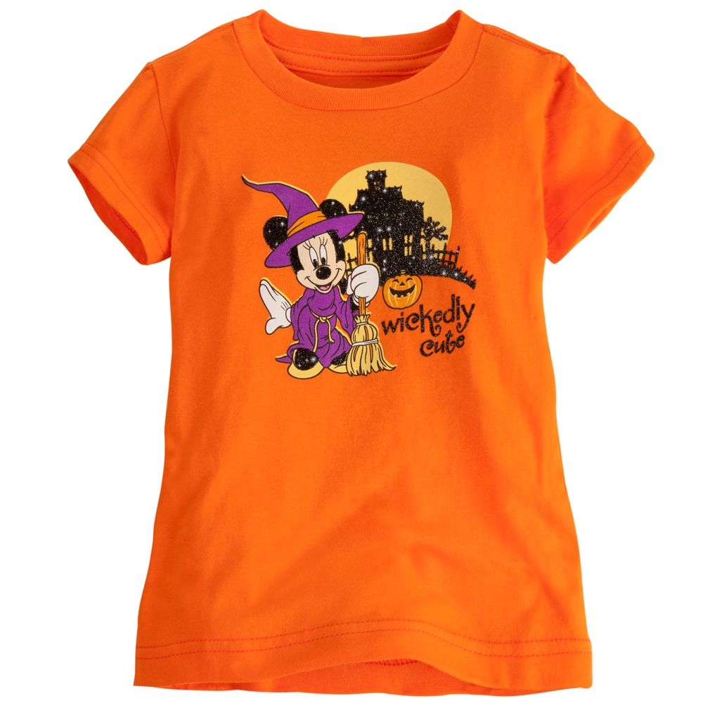 Wickedly Cute Halloween Minnie Mouse Tee for Girls