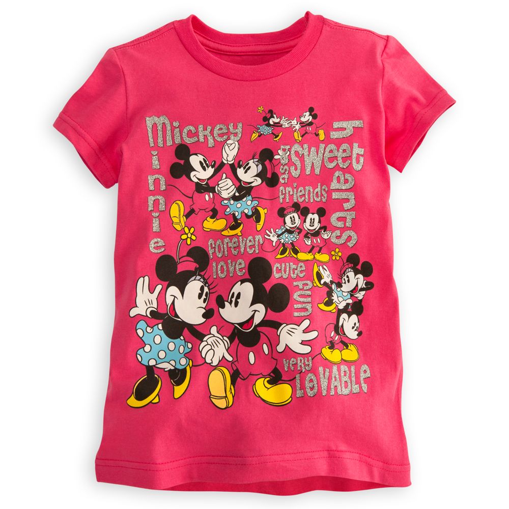 Mickey and Minnie Mouse Tee for Girls