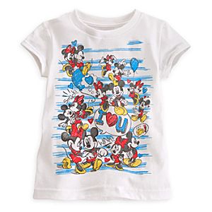 Mickey and Minnie Mouse Tee for Girls