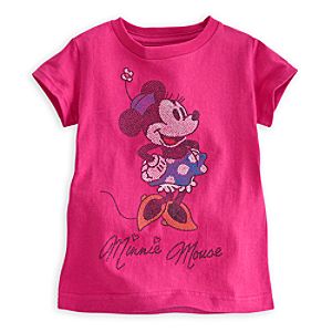 Minnie Mouse Glittering Tee For Girls