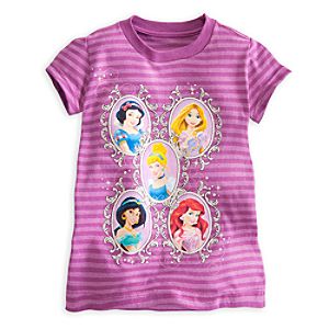 Disney Princess Striped Tee for Girls