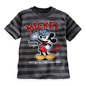 Mickey Mouse Striped Tee for Boys