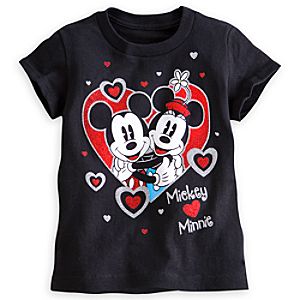 Mickey and Minnie Mouse Tee for Girls