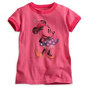Minnie Mouse Classic Ringer Tee for Girls