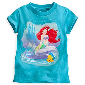 Ariel and Flounder Tee for Girls