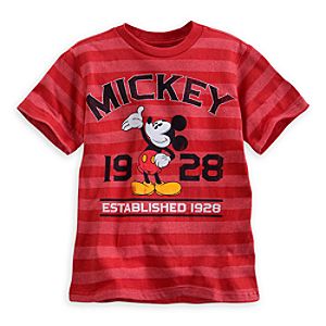 Mickey Mouse Striped Tee for Boys