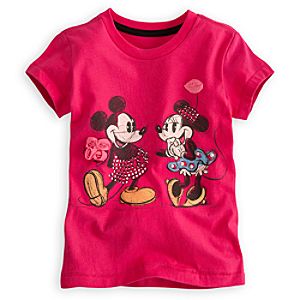 Mickey and Minnie Mouse Tee for Girls - Deluxe Storytelling