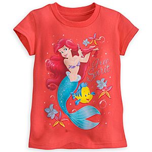 Ariel and Flounder Tee for Girls
