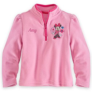 Minnie Mouse Fleece Pullover for Girls - Personalizable